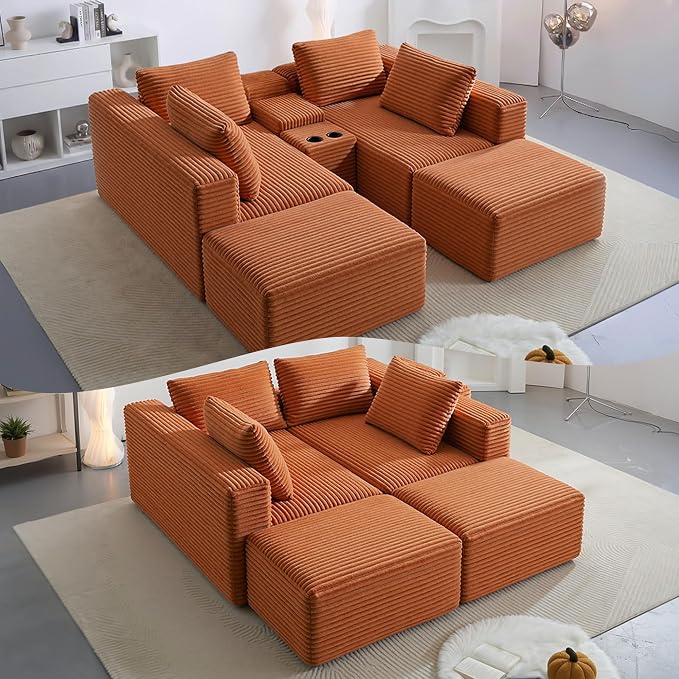 125" Oversized Sectional Couches - Image 5