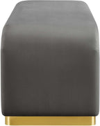 Modway EEI-6734-BRA-STG Koda Performance Velvet Waterfall Long Bench, Brass - Image 4