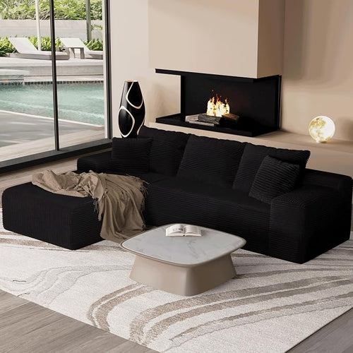 104" Convertible Sectional Couch by Unknown
