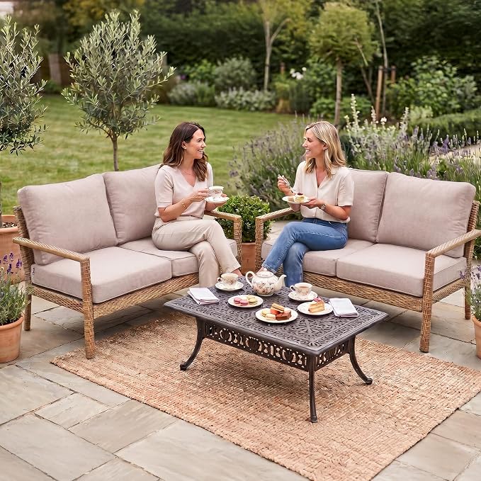 8Pcs Patio Cushion Covers Stretch Outdoor Furniture Protector Slipcovers | - Image 2