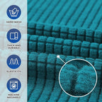 Stretch Oversized Couch Covers for Sofa Slipcover, Peacock Blue | 1-Piece - Image 4
