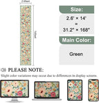 DUKINO 2.6x14 Washable Runner Rug, Floral Non Slip Long Runner Rug, Low Pile - Image 2