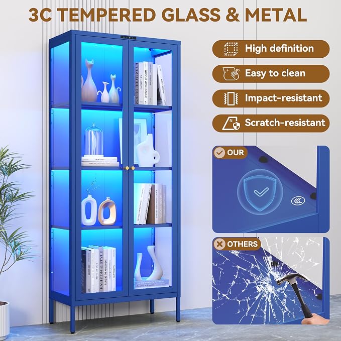 Polup Glass Display Cabinet - Image 5