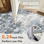 2x3 Small Washable Area Rug: Non-Slip Door Mat Midnight Sky | Dense Low Pile - Image 3