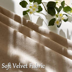 GIGIZAZA Taupe Velvet Pillow Covers 20x20 Decorative Pillows Pack of 2 | - Image 5