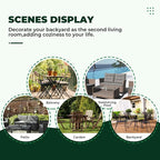 DANGHOOGY Wicker Chair Cushions, Waterproof Outdoor Loveseat Cushions - Image 7