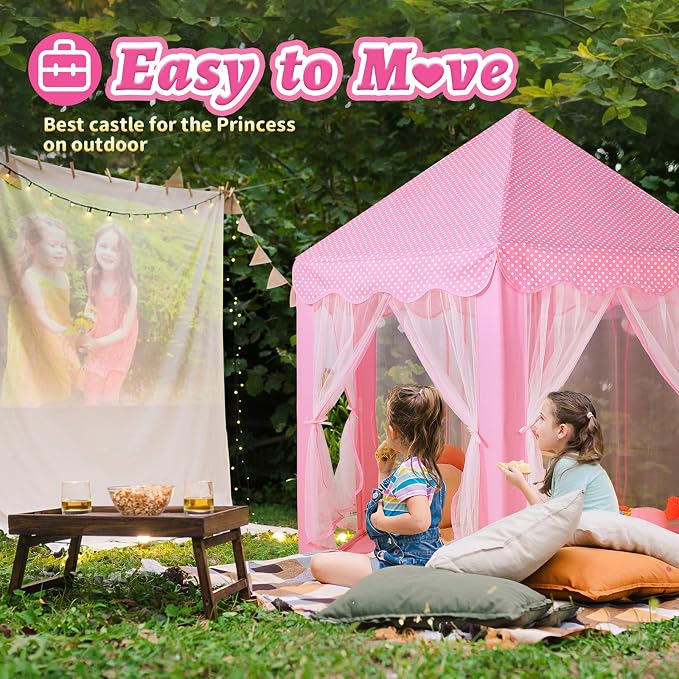 Monobeach Princess Castle Play Tent - Image 5