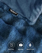 Ultra Soft Cozy Faux Fur Throw Blanket, Fuzzy Plush Thick Bubble Blanket - Image 4