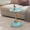 1-Pack Light Green Sleek Hourglass Side Table by Unknown