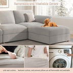 EASE MOOSE Oversized Sectional Modular Sofa, L Shape Sectional Couch Wide Deep - Image 9