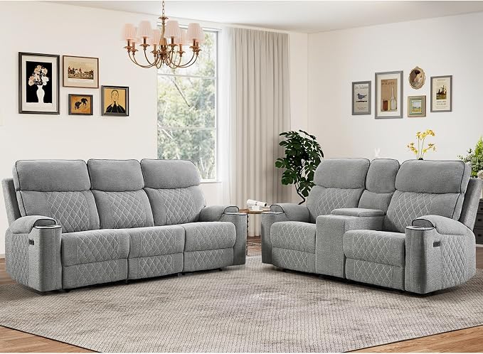 HAOMARKETS 2-Piece Power Recliner Sofa Set by HAOMARKETS