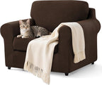 SUBRTEX 3 Pieces Stretch Sofa Slipcover Sets Couch Cover Sets Backrest Cushion by Subrtex