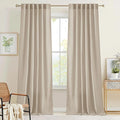 RYB HOME Linen Semi Sheer Curtains by RYBHOME