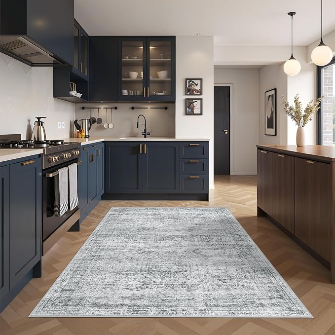 4x6 Area Rug for Entryway, Washable Kitchen Rug, Living Room, Dining Room - Image 4