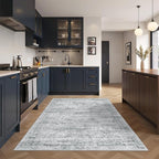 3x5 Rug for Entryway, Washable Area Rug, Living Room, Dining Room, Neutral Rug - Image 4
