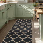 Lahome Moroccan Easy Jute Runner Rug, Geometric Trellis Woven Long Carpet - Image 8