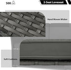KIGOTY 7 Piece Patio Furniture Set, Outdoor PE Wicker Rattan Outdoor Dining Set - Image 3