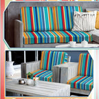 Geyoga 8 Pcs Patio Stretch Sofa Cushion Covers Outdoor Cushion Covers - Image 4