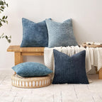 MIULEE Decorative Couch Throw Pillow Covers 16x16 Inch Coastal Blue 2 Pack | - Image 4
