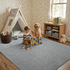 4x6 Grey Area Rug Washable Non-Slip Soft Thin - Image 3