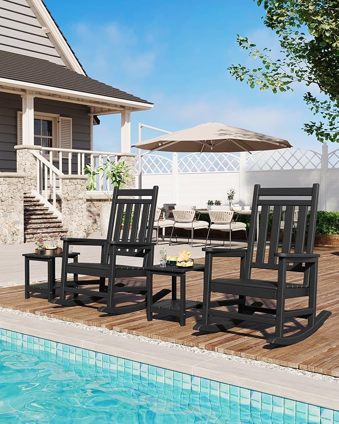 GarveeLife Rocking Chair Outdoor Set of 2 - Image 7