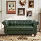 LEVNARY Chesterfield Loveseat, 2 Seater Tufted Couch by LEVNARY
