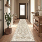 Yamaziot Washable Runner Rug, 2x12 Non-Slip Boho Hallway Kitchen Rug | Stain - Image 5