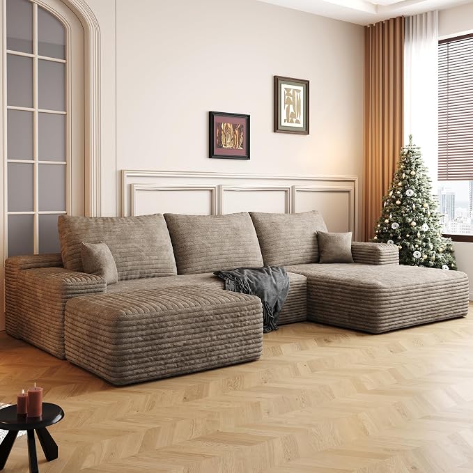 108" Sectional Couches for Living Room Cloud Couch Sofa - Image 6