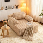 VINGLI Boneless Chaise Lounge Chair Indoor, 55.5" Deep Seat Sleeper Sofa Bed by VINGLI