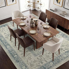 GarveeHome Vintage Blue Area Rug 9x12 - Image 2