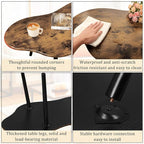 Small Coffee Table Cloud Shape Coffee Table Industrial Wooden Irregular Center - Image 4