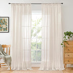 BGment Long Linen Curtains 102 Inch Length by BGment