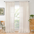 BGment Linen Curtains 90 Inch Lenth by BGment