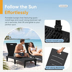 Greesum Outdoor Chaise Lounge Chairs Set of 4 - Image 5