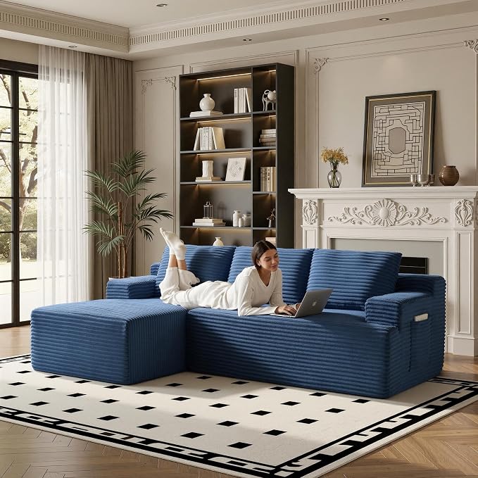96" Sectional Couches for Living Room Cloud Couch Sofa - Image 8