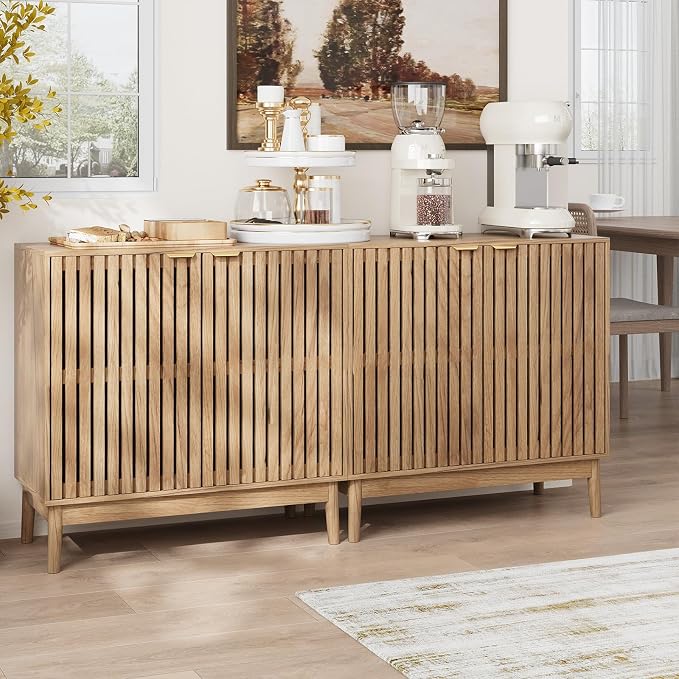 Kiasthome Wooden Sideboard Buffet Cabinet - Image 4