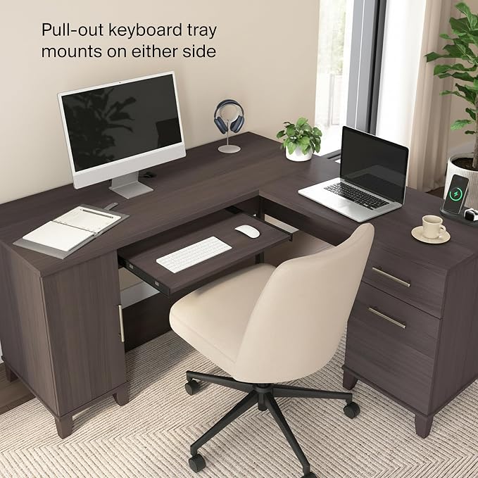 Bush Furniture 60-inch L Shaped Desk - Image 7