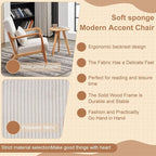 Beige Midcentury Modern Accent Chair - Image 6