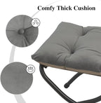 15" Folding Ottoman, Foldable Footrest Stool, Small Foot Stool - Image 5