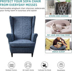 KRFOONN Wingback Chair Covers Slipcovers 2 Piece Stretch Wing Chair Covers - Image 5