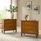 HULALA HOME 3 Drawer End Table by HULALAHOME