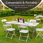 10 Pack of 6 Feet Foldable Table - Image 4
