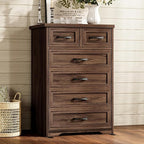 AODK Farmhouse Tall 6 Drawer Dresser by AODK