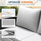 Wisteria Lane Patio Furniture Set, Wicker Outside Outdoor Furniture - Image 7