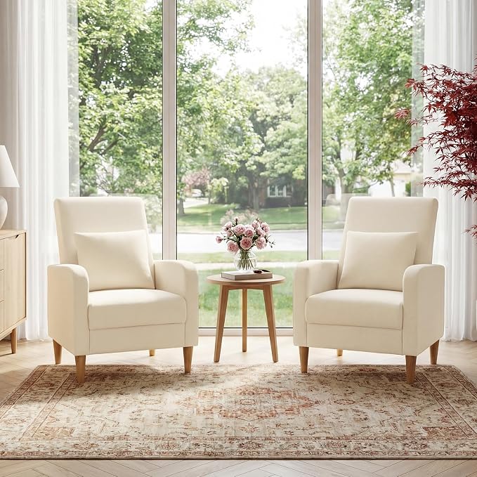 COLAMY Mid-Century Modern Upholstered Accent Chair - Image 6