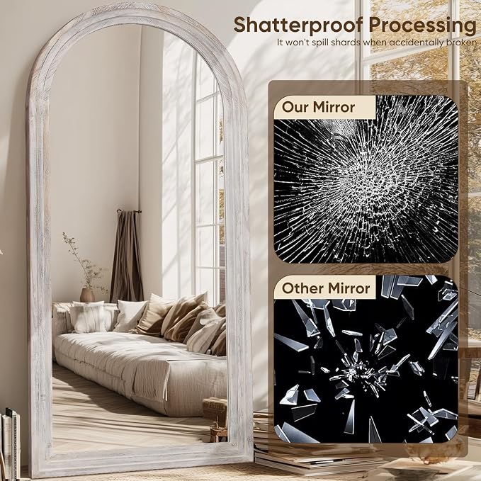 Full Length Mirror, Oversized Stand Up Mirrors Large Wall Mirrors, Wall Mounted - Image 4