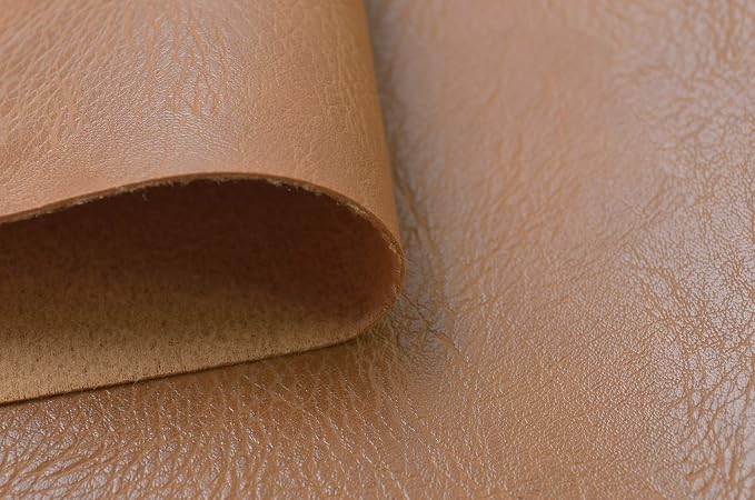 Wento Thick 3 Yard Faux Leather Fabric Soft Skin Grain PU Leather - Image 3