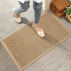 Sturdy Front Door Mat, Absorbent Muddy Dirt Resist Welcome Door Mats Outdoor by HIYARD