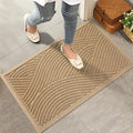 Sturdy Front Door Mat, Absorbent Muddy Dirt Resist Welcome Door Mats Outdoor by HIYARD