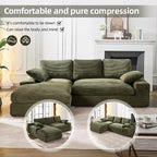 98.4" Green Sectional Sofa Cloud Modular Sectional Couch - Image 8